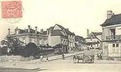 La place principale en 1900.