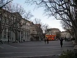 Vue générale de la place de l'Horloge