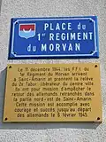 Saint-Amarin (Haut-Rhin), place du 1er&nbsp;régiment du Morvan.