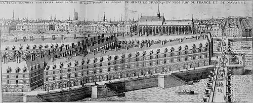 La Place Dauphine à Paris, au début du XVIIe&nbsp;siècle