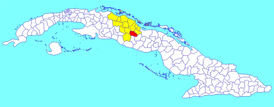 Municipalité de Placetas dans la province de Villa Clara