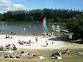Plan d'eau de Lanorgant : la plage