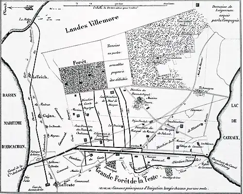 Plan datant de l'année 1850.