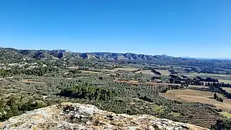 Vue sur la plaine des Baux.