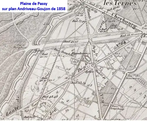 Plaine de Passy en 1858.