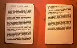 Informations sur l'orgue