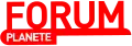 Premier logo de Planète Forum du 2 septembre 1998 au 3 septembre 1999