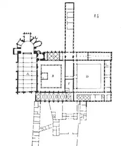 L'état du XIIe siècle d'après le Dictionnaire raisonné d'Eugène Viollet-le-Duc.