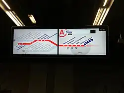 PAD horizontal à Paris-Gare-de-Lyon.