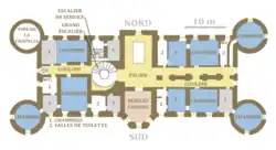 Plan du premier étage.