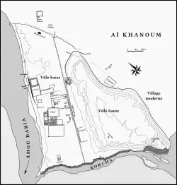 Plan du site d’Aï Khanoum