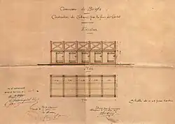 Plan des tribunes pour la place des courses - 1911.