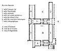 Plan du rez-de-chaussée du musée d'Artillerie avant 1905.