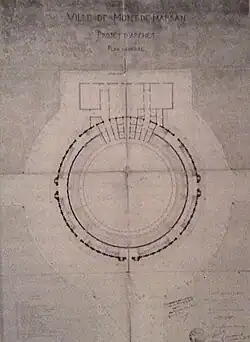 Plan des arènes du Plumaçon (1889).