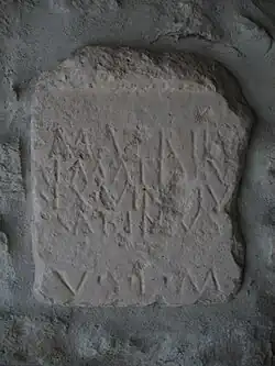 Stèle avec inscription