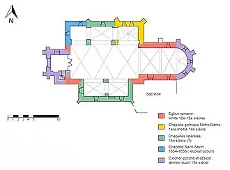 Plan de l'église.