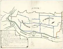 Plan de la paroisse de Saint-Martin