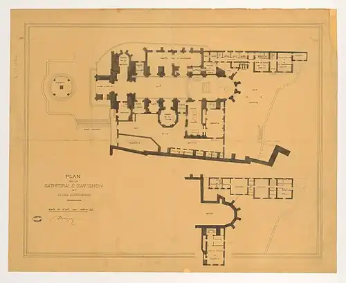 La cathédrale d'Avignon et ses dépendances, par E. Danjoy (1890).