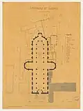 Plan de la cathédrale de Cambrai (1859).