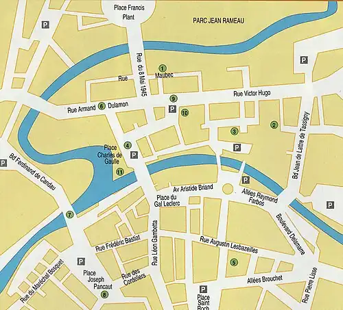 Situation de la place Saint-Roch