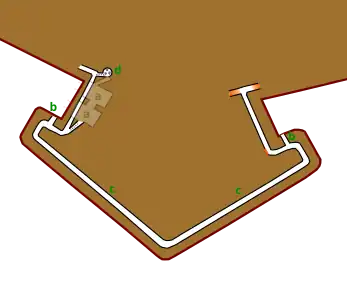 Galerie de contremine (c) dans le bastion des Capucins à Valenciennes.