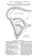 Plan du château par Ernest Petit