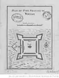 Plan du fort français de Whidah
