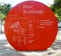 Plan du parc Blandan
