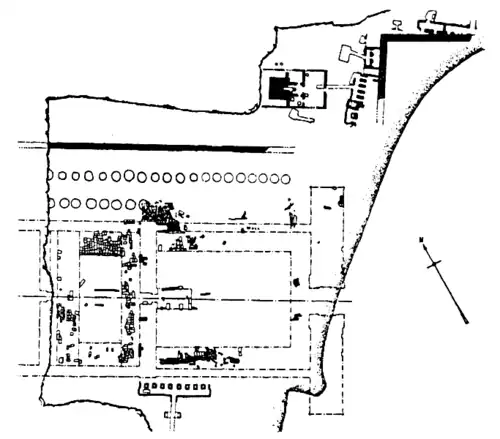 Plan du temple des millions d'années de Ramsès IV.