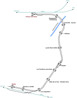 Plan exact des voies de la nouvelle ligne.