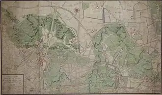 Plan général du Domaine de Meudon et Chaville, par Alexandre Lemoine, ADY. 1723.