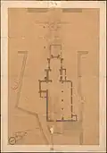 Plan de l'ancienne église Sainte-Marie.