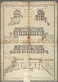 Plans et élévations du château Saint-Louis