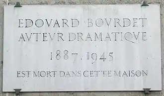 Plaque au no&nbsp;71.