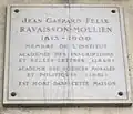 No 11 : plaque commémorative pour Félix Ravaisson.