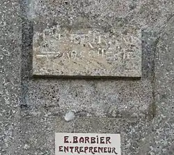 Plaque de Paul Bertrand apposée sur une villa au Touquet-Paris-Plage.