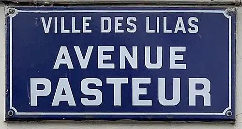 Plaque aux Lilas.