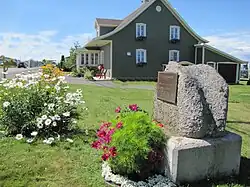 Plaque commémorative du pionnier Michel Saindon à Cacouna