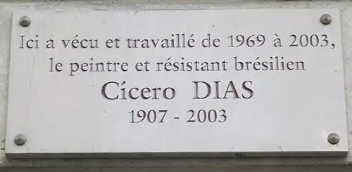 Plaque au no&nbsp;123.