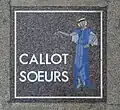 Plaque en hommage à Callot Sœurs.