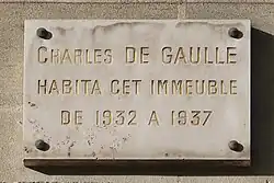 Plaque au no&nbsp;110.