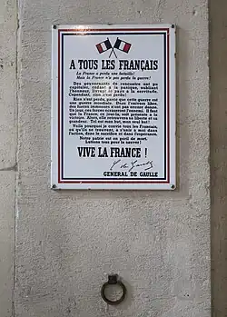 Appel « À tous les Français » (3 août 1940).