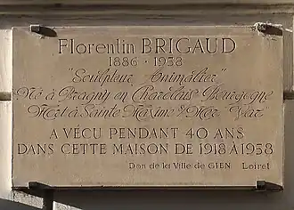 Plaque au no&nbsp;6.