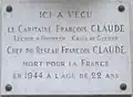 Plaque au no&nbsp;178.