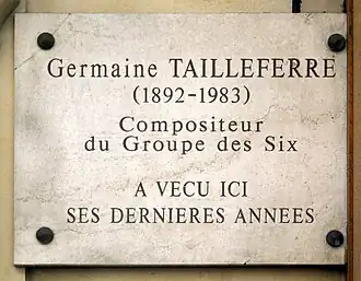 Plaque au no&nbsp;87.
