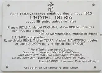 Plaque au no&nbsp;29.