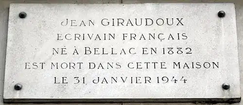 Plaque au no&nbsp;89.