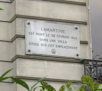 Plaque au no&nbsp;109.