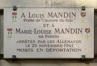 Plaque au no&nbsp;58 bis.