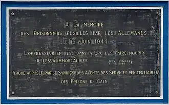 Image illustrative de l’article Fusillés de la prison de Caen